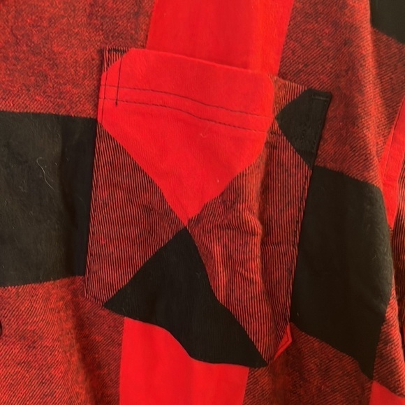 Nwt Old Navy men flannel red buffalo sleep shirt size XXl. - Picture 3 of 6